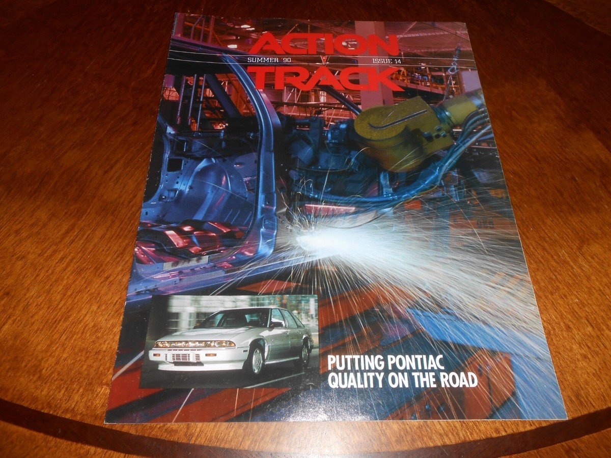 PONTIAC ACTION TRACK MAGAZINE BROCHURE FAIRFAX KS. 1990 GRAND PRIX