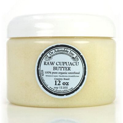 Pure & Organic Fresh Exotic Cupuacu Butter Unrefined Cold Pressed Free Shipping!