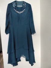 JJ's House New Dress Blouse Blue Size US12 Wedding Special Occasions Gown
