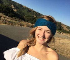 Teal Twisted Cable Knit Headband/Earwarmer READY TO SHIP 