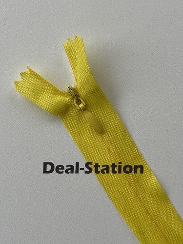 Invisible Nylon Zip Zips Zipper Lace Concealed Closed End Sewing 20cm up to 65cm - Picture 30 of 30