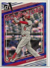 2022 Donruss Dominators Blue Anthony Rendon #D-8  012/249 - Los Angeles Angels