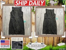 Genuine ANN TAYLOR Cheetah Leopard Print Stretch Sleeveless Dress Petite 10P🔥ME