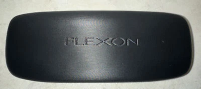 Flexon Medium Size Black Glasses Spectacle Case Box Curved
