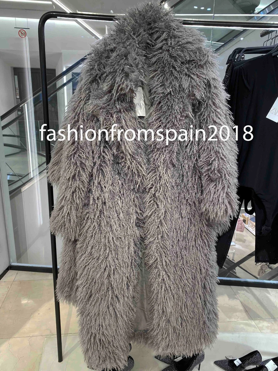 Zara, Jackets & Coats, Extra Long Faux Fur Coat