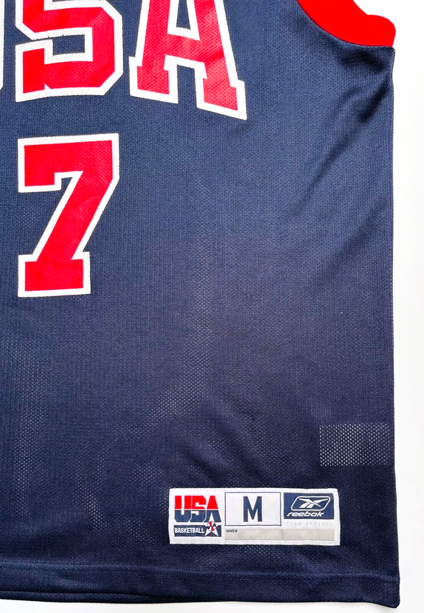 Vintage Reebok Jermaine O'Neal #7 Men's Medium USA National Team