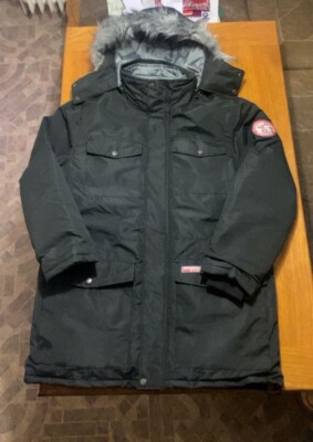 Parka Winter Explorer Jacke mit Webpelz-Kapuze & Doppeljacke
