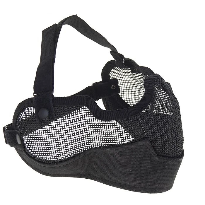 Máscara Airsoft - Malha de aço meia proteção facial e orelha V2 Guardian Skull Cosplay - Imagem 2 de 4