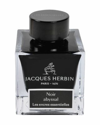 J. Herbin Essential Bottled Ink for Fountain Pens in Noir Abyssal - 50mL NEW