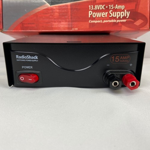 Radio Shack 13.8VDC 15 Amp Switching Power Supply 22-508 w/ Box - Zdjęcie 2 z 8