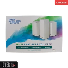 Used Linksys Velop Ac4600 Whole Home WiFi System Tri-band Series 5000 Sq Ft.