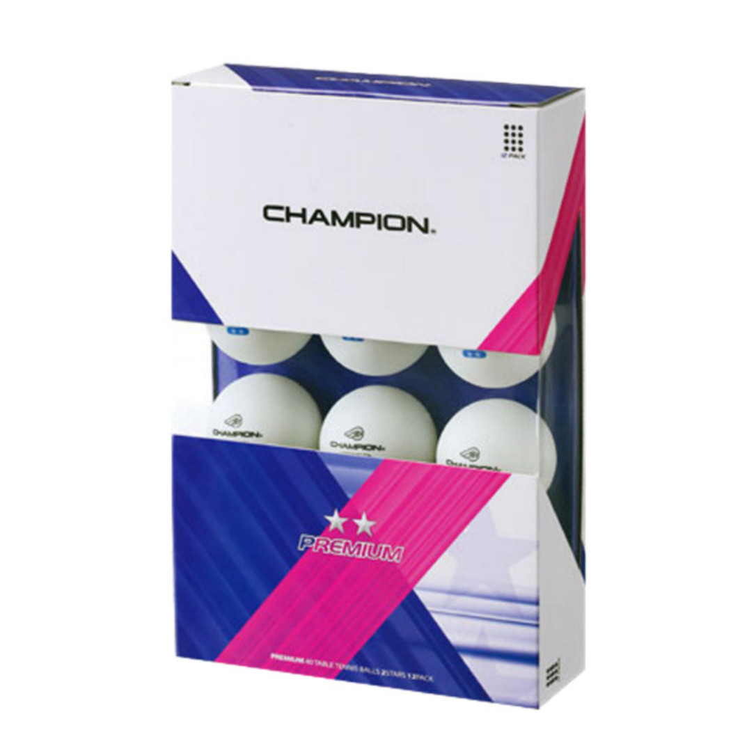 XIOM Champion 2-звездочные мячи для настольного тенниса премиум-класса 12шт Ракетка Белый NWT 4790₽