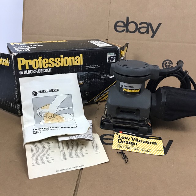 Black & Decker Professional 4" Palm Grip Sander 4011 Carpenter
