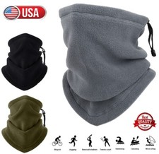 Unisex Winter Warm Fleece Neck Gaiter Tube Scarf Fleece Bandana Ski Face Mask US