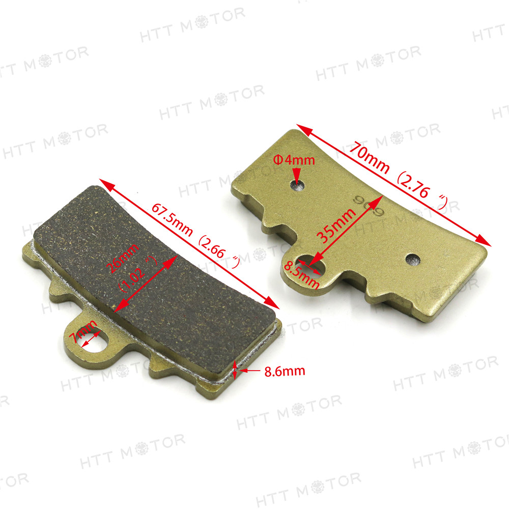 Bremsbeläge Organisch Für KTM 390 Duke (300mm & 320mm Scheibe) – Vorder-/Hinterrad, 2013-2020, Halbmetallisch