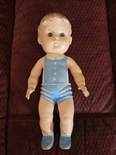 Vintage 1956 Sun Rubber Co Character Boy Doll 10" Tall