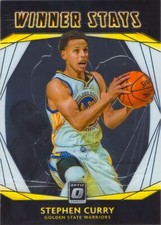 Stephen Curry 2020-21 Optic Winner Stays SHADOW PRINTING ERROR Insert Card #3
