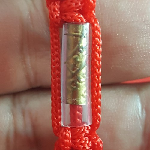 50 pcs Red SAI SIN Bracelet Buddhism Cord Thai Amulet Rich Wealth Protect Life - Picture 11 of 12