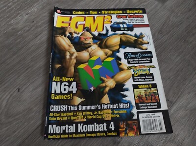 Electronic Gaming Monthly EGM2 Expert Gamer Magazine - Mortal Kombat Retro Mag