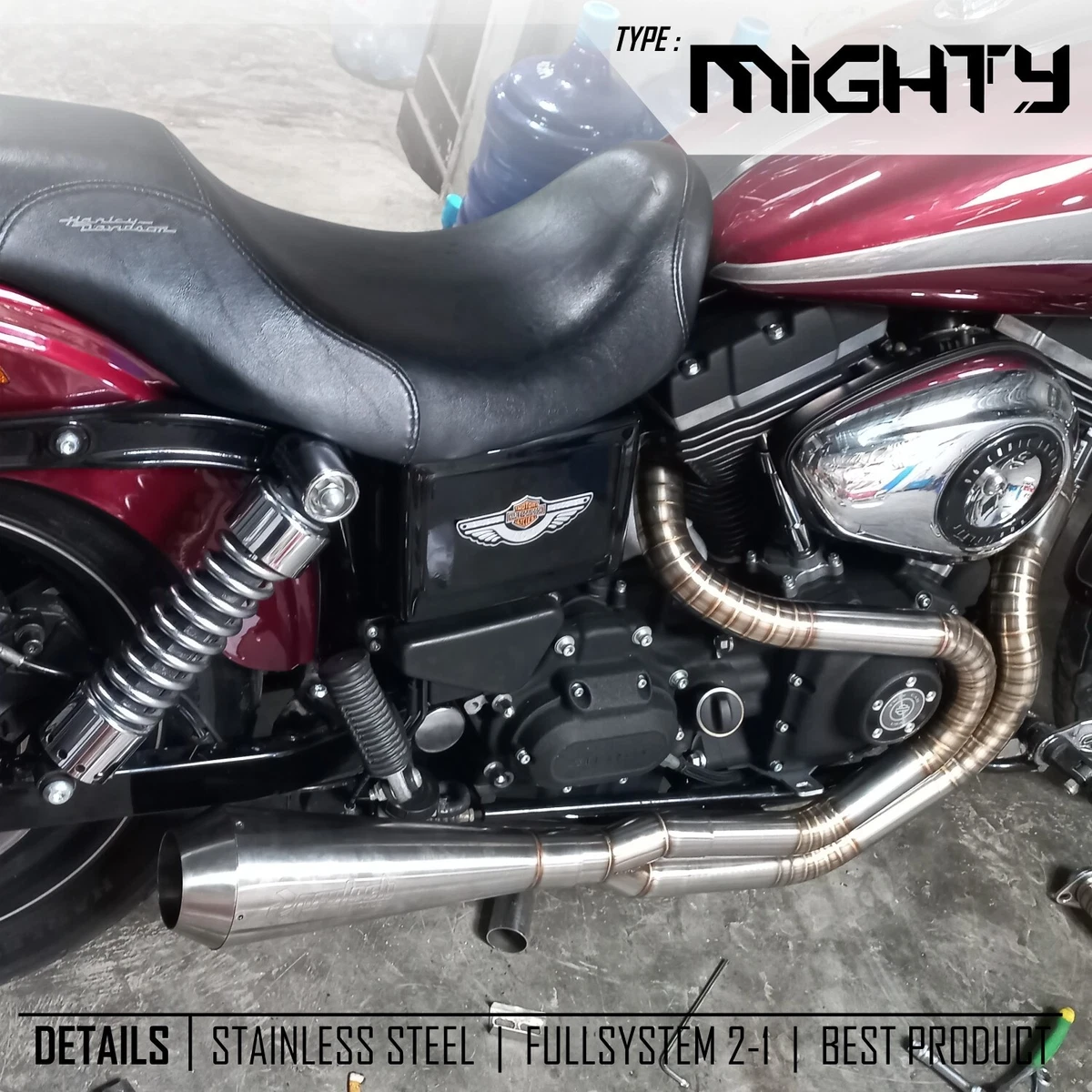 Custom dyna exhaust deals
