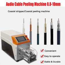 Auto coax cable stripping machine RF Flexible coaxial wire cut peeling machine