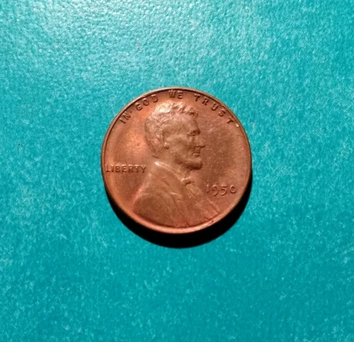 1950 LINCOLN WHEAT PENNY PHILADELPHIA ONE 1 CENT GOOD USA MM1