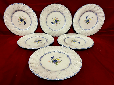 Nikko Blue Peony Set Of 6 Dessert/Bread Plates 7