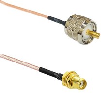 RG316 PL259 UHF Male to SSMA Female RF Cable Rapid-SHIP LOT