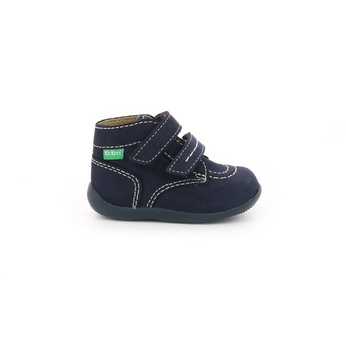 Kickers Bonkro-2 Scarpe Bambino Primi Passi in Vera Pelle Blu | eBay