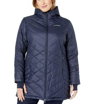 columbia heavenly long hooded jacket plus