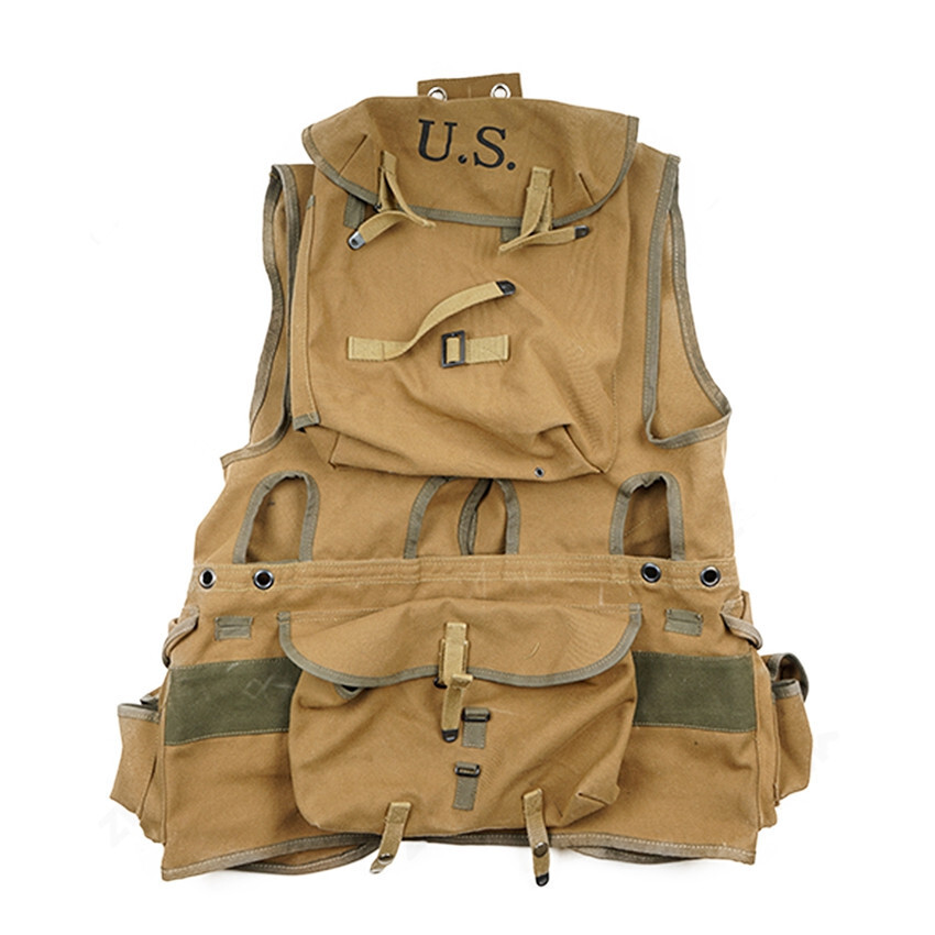 WW2 US ARMY D-DAY INVASION RANGER NORMANDY 1944/LANDING VEST KHAKI