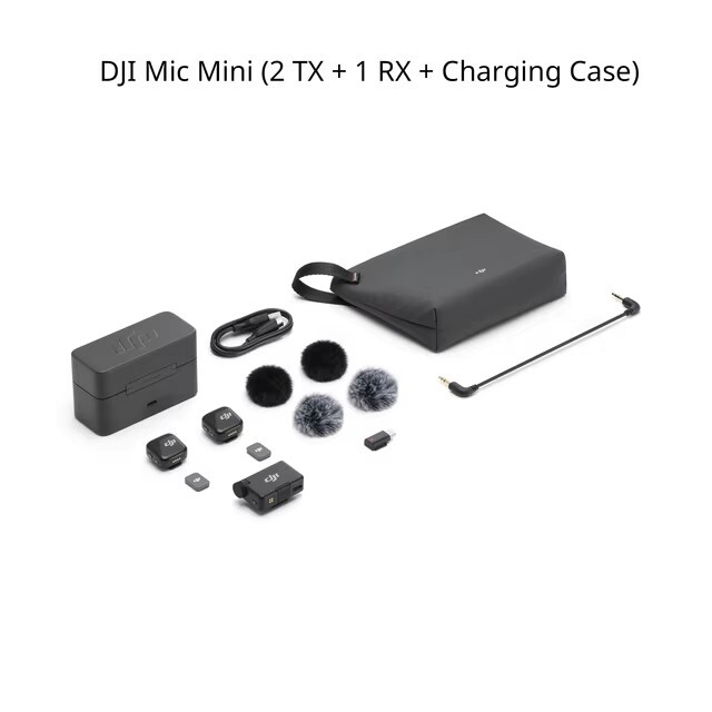 DJI Mic Mini ALL-IN-ONE 1312ft Wireless Lavalier Microphone