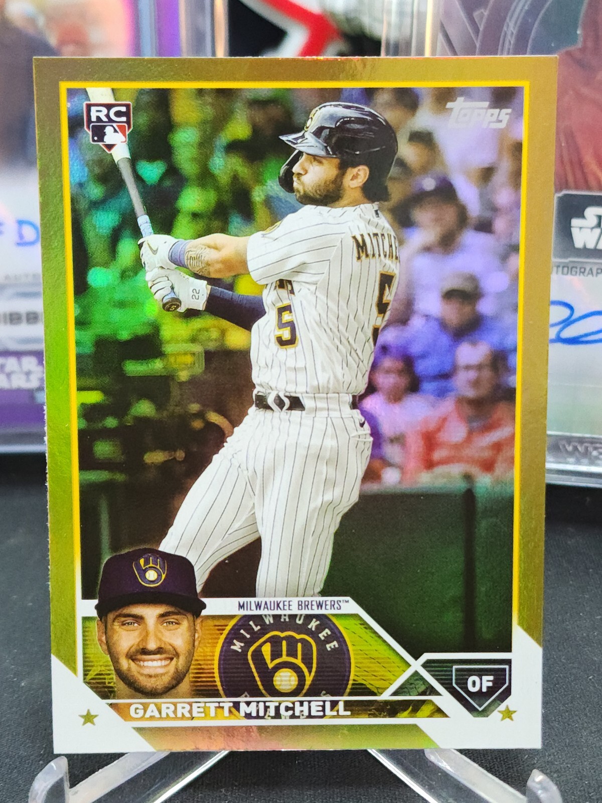 2023 Topps Series 2 GARRETT MITCHELL Milwaukee Brewers rookie GOLD FOIL #359