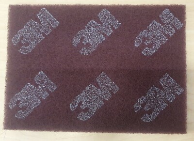 10 Stück 3M Vlies 07447+ Scotch-Brite 158mm x 224mm Handschleif-Pad A-VFN rot