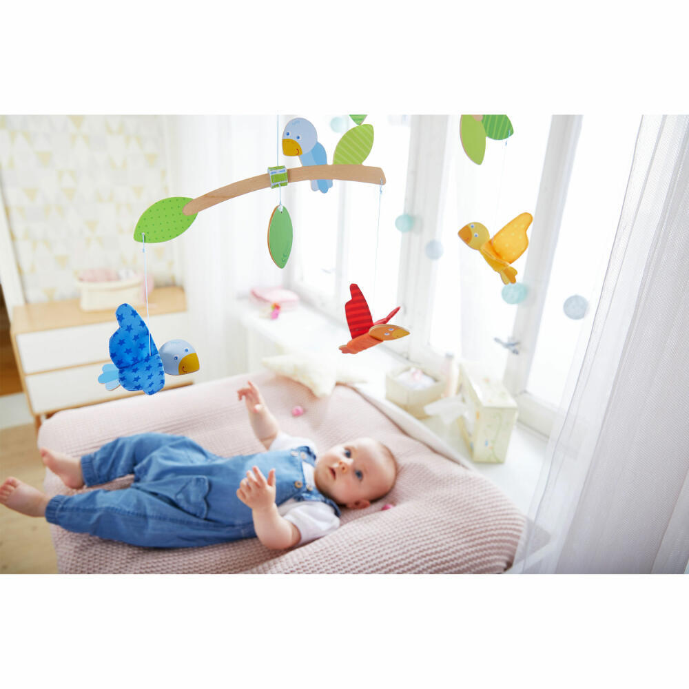 Thumbnail - Haba Mobile Vögelchen Babyspielzeug Polyester Sperrholz Buche 50 X 60