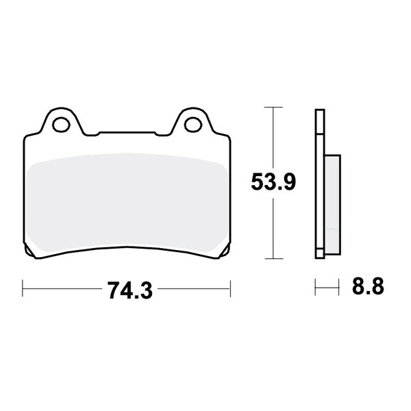 TRW BremsbeläGe Passend Vorn FüR Yamaha FZR 1000 Genesis Bj. 1987-1988-image