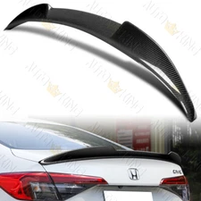 FIT 22-25 HONDA CIVIC 11TH SEDAN V-STYLE REAL CARBON FIBER TRUNK SPOILER WING