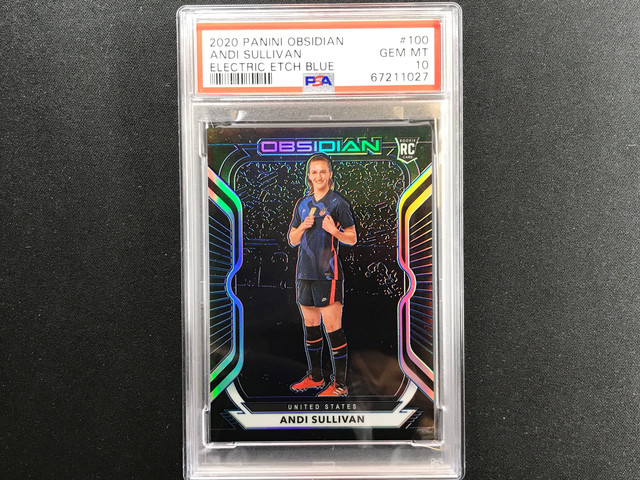 2020-21 Obsidian Andi Sullivan Rookie Electric Etch Blue 29/30 Psa 10 027