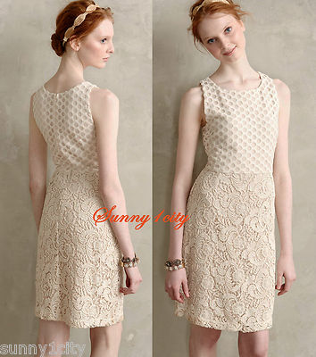 NEW 12 Anthropologie Needlework Sheath By Sunday in Brooklyn 5 Star Rev Gorgeous