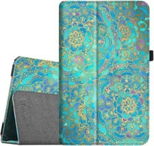 Folio Case for Samsung Galaxy Tab E 9.6 SM-T560 /T561 Slim Vegan Leather Cover