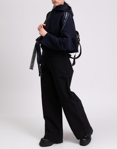 PVP €895 VETEMENTS Sudadera con Capucha Talla M Cordón Bordes Crudos Recortados Hecha en Portugal - Imagen 2 de 9