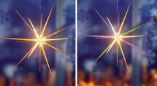 LED Sternleuchte Leuchtstern 3D 14 LED Adventsstern Weihnachtsstern Deko Fenster
