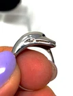 Vintage Sterling Silver Dolphin Wrap Around Ring Size 7