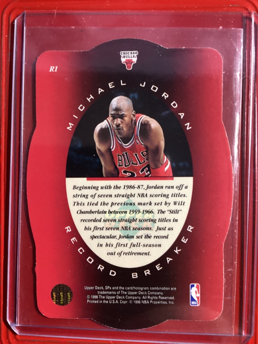 MICHAEL JORDAN 1996-97 Upper Deck SPx #R-1 Record Breaker