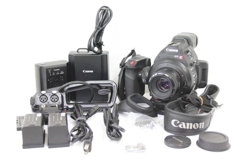 Canon EOS C100 Mark II Cinema Camera Dual Pixel w/ Lens Battery Charger SD Card - Picture 2 of 11