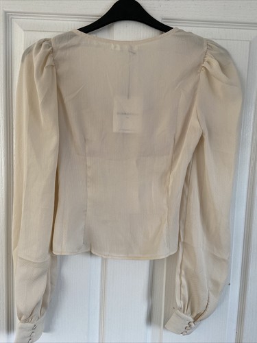 glamorous tall cream blouse size 10 new - Picture 9 of 9