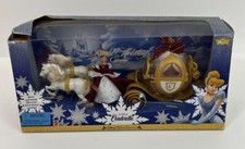 Vintage 1998 Mattel Disney Cinderella Royal Holiday Carriage  Mini Doll BAD BOX