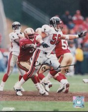KEITH BROOKING ATLANTA FALCONS  SIGNED AUTOGRAPHED 8X10 PHOTO W/ COA