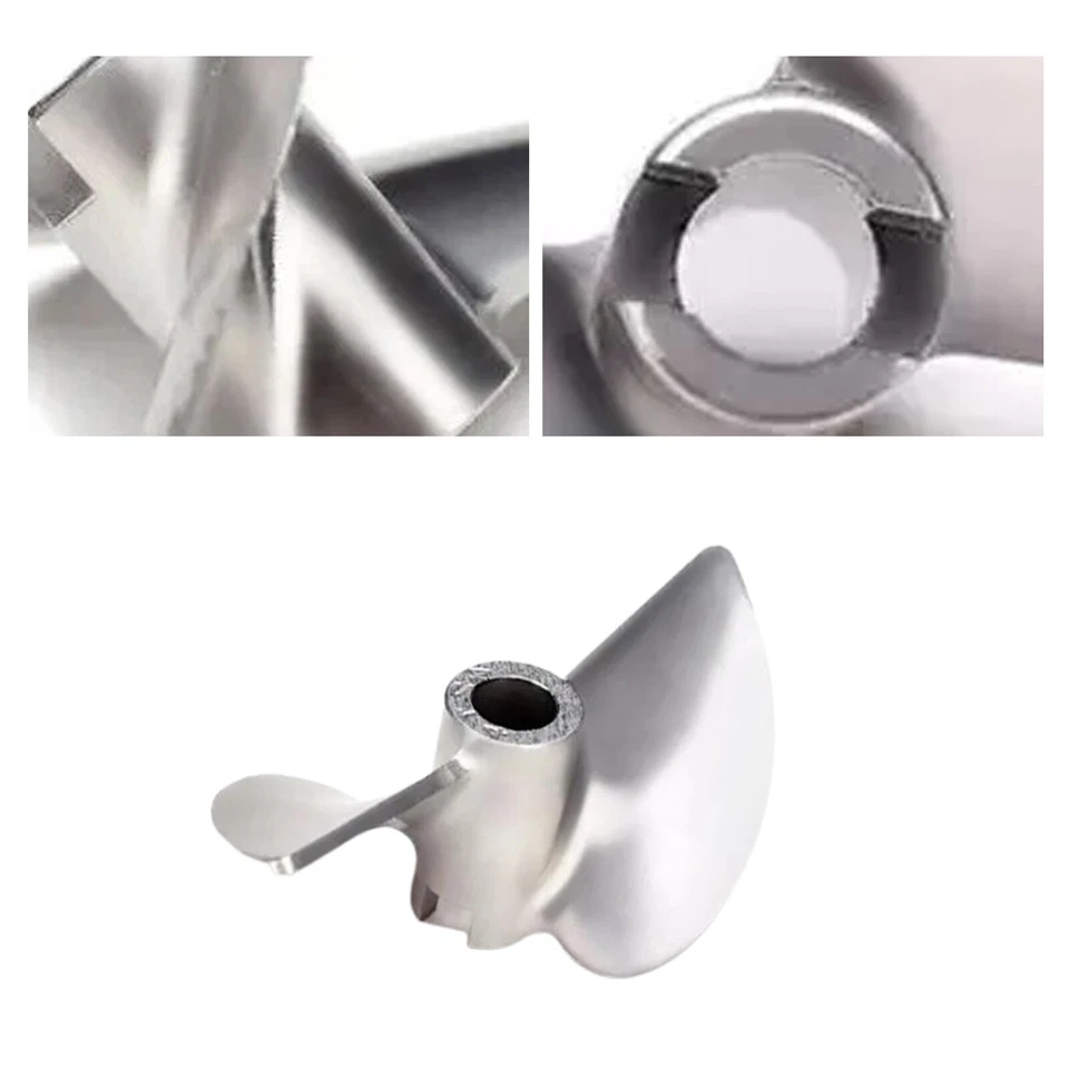 RC Boat 2 blade Metal propeller prop 4mm Diameter P1.4 40mm -Left - Image 3 of 4