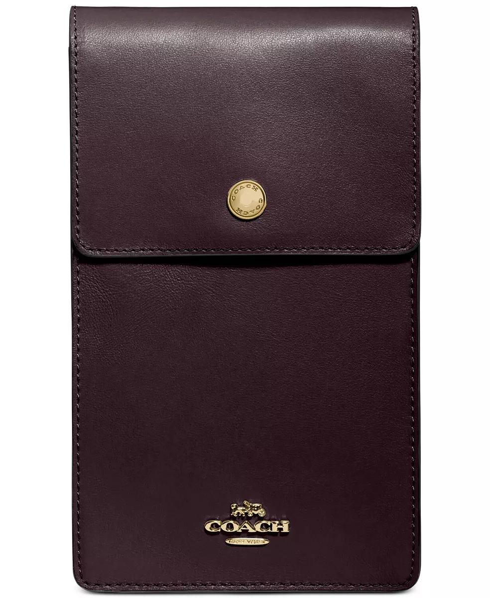 Coach snap phone leather crossbody clearance